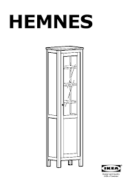 Hemnes Cabinet With Panel Glass Door