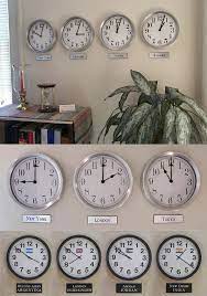 Time Zone Wall Clocks