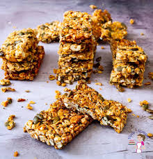 These homemade granola bars will give you sustained energy! Sugar Free Granola Bars Veena Azmanov