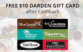 This card is redeemable solely at participating texas roadhouse restaurants. Hurry Free 10 Gift Card To Darden Restaurants Red Lobster Olive Garden Yard House Etc The Thrifty Couple