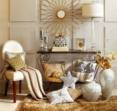 gold home decor silver living room