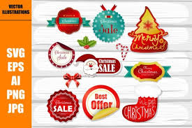 Christmas Sale Label Bundles Graphic By Artnovi Creative Fabrica