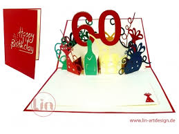 Amazon.de soreso design geschenkidee für sie geschenk zum 60. Pop Up Geburtstagskarte 60 Geburtstag Frau