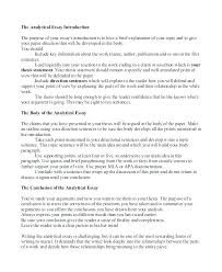 Examples Of An Analytical Essay Simple Resume Format
