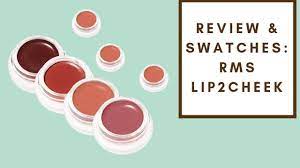 review swatches rms lip2cheek colors