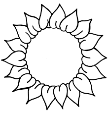 The sunflower is a bright yellow flower with many petals. Sunflower Coloring Pages For Preschoolers Coloring Rocks