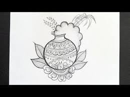 Apply suitable colors to the pongal pot. Pin On Sketching