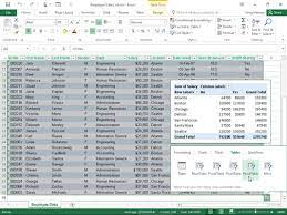 quick ysis tool in excel 2016