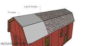 10x24 gambrel shed roof plans