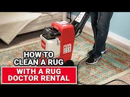 clean a rug with a rug doctor al