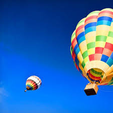 hot air balloon tour balloon over