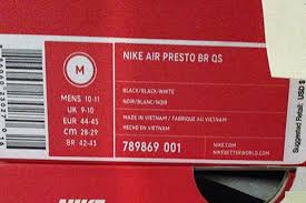 Sizing Info For The Nike Air Presto Sneakernews Com