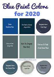 blue paint colors 2020 interiors by color
