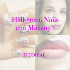 halloween nokti i makeup tutorial