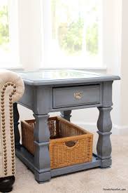 Old Violet Chalk Paint End Table How
