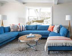 blue sofas living room blue sofa decor