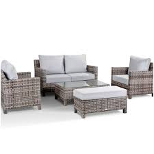 Rattan outdoor furniture, pompano beach, florida. Santa Fe Grey Rattan Garden Set Rattan Garden Set Garden Sofa