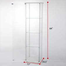 Black Display Stand Cabinet With Glass