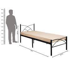 simple metal single bed weight 14 kg
