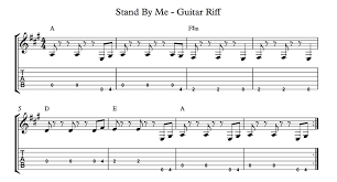 Stand By Me As Sung By Ben E King Guitar Chords And Lyrics