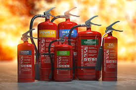 5 diffe types of fire extinguishers