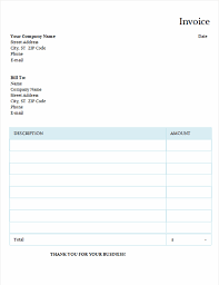 Get Simple Invoice Template Microsoft Office PNG