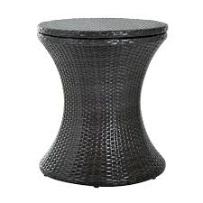 Outsunny Rattan Ice Bucket Cooler Table