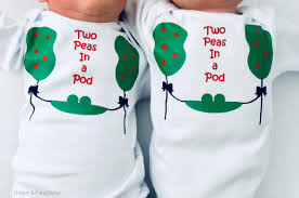 Two Peas In A Pod Twin Baby Outfits Set Of 2 I Heart Art