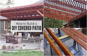 How To Build A Diy Covered Patio
