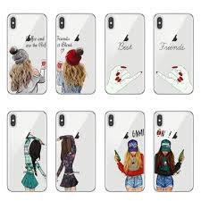 As always, there's 100% free shipping worldwide! Girls Bff Best Friends Forever Transparent Soft Phone Cases Cover For Iphone 7 6 6s 8 Plus Coque X Xr Xs Max 5s Se 5 Capinha Buy At The Price Of