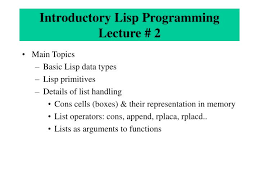 introductory lisp programming lecture