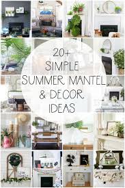5 elegant summer mantel decor ideas