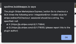 integration error stripe marketplace