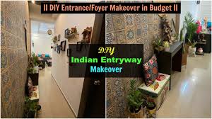 The possibilities with these main door designs are truly endless and restricted. Indian Entryway Makeover On A Budget Diy Makeover Of Foyer Area Diy Home Entrance Decor Ideas Youtube