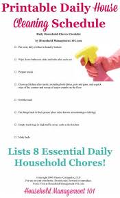 Daily House Cleaning Schedule 8 Essential Daily Household