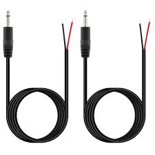 I have cut the male to male 3.5 mm audio jack and solder two wires, but one should a female 3.5. Amazon Com Fancasee 2 Pack 6 Ft Replacement 3 5mm Male Plug To Bare Wire Open End Ts 2 Pole Mono 1 8 3 5mm Plug Jack Connector Audio Cable Repair Industrial Scientific