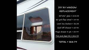complete diy rv window replacement