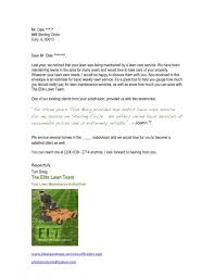 New Potential Customer Letter Lawnsite