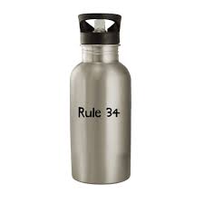 Amazon.com: Molandra Products Rule 34 - Stainless Steel 20oz Water Bottle,  Silver : Sports & Outdoors