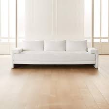 camden white performance fabric sofa