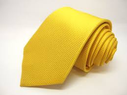 A yellow tie