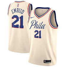 Got a white hardwood classic erving jersey which i love.does that count. Men S Philadelphia 76ers Joel Embiid Nike Cream Swingman Jersey City Edition Philadelphia 76ers Basketball Clothes Nba Jersey
