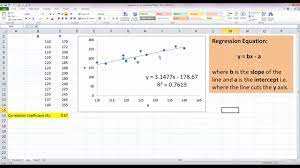 simple linear regression in excel 2010