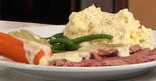 corned beef with white sauce