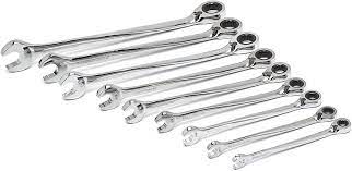 beam ratcheting combination wrench set