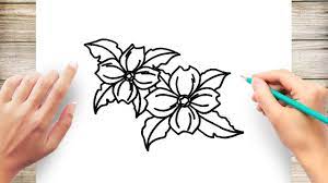 how to draw dogwood flowers easy you