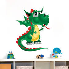 Kids Dragon Wall Decal Nursery Wall