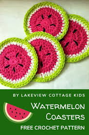 free crochet pattern watermelon rug