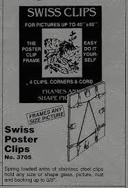 swiss poster clips frameless picture