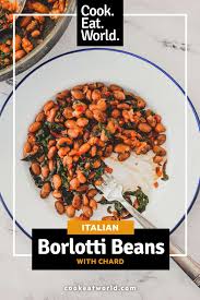 borlotti beans with chard a delicious
